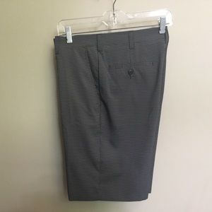 3/$15 PGA TOUR black/gray gingham check shorts 30